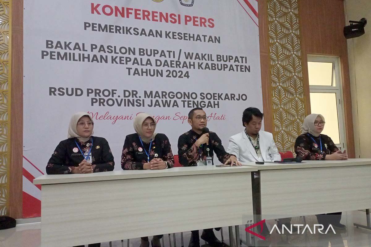 RSMS  Purwokerto periksa kesehatan 13 bakal paslon dari enam kabupaten