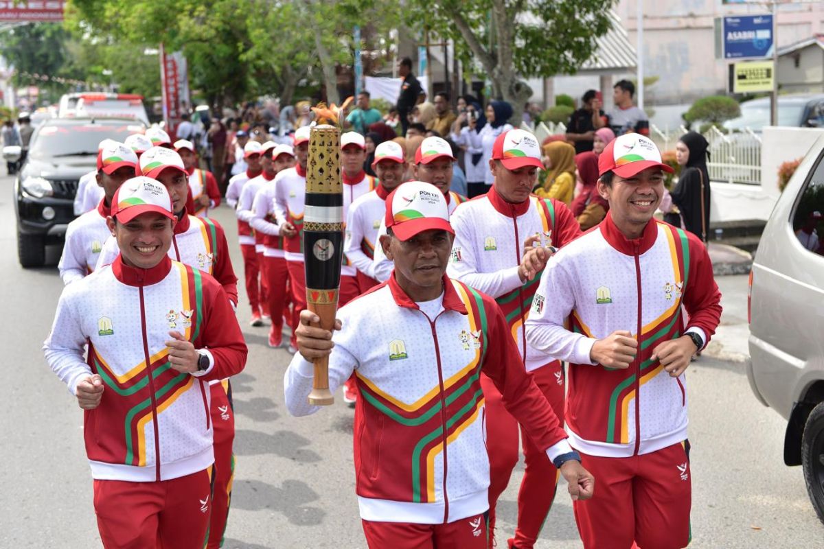 Kirab api PON Aceh-Sumut lintasi 15 daerah