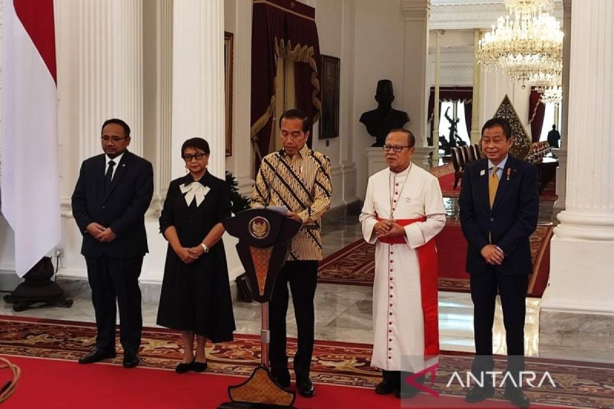 Presiden Jokowi sampaikan selamat datang Sri Paus Fransiskus ke RI