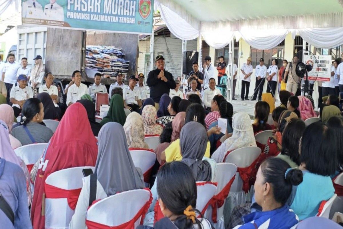 Penuhi kebutuhan pangan masyarakat, Pemprov Kalteng gelar Pasar Murah Berkah