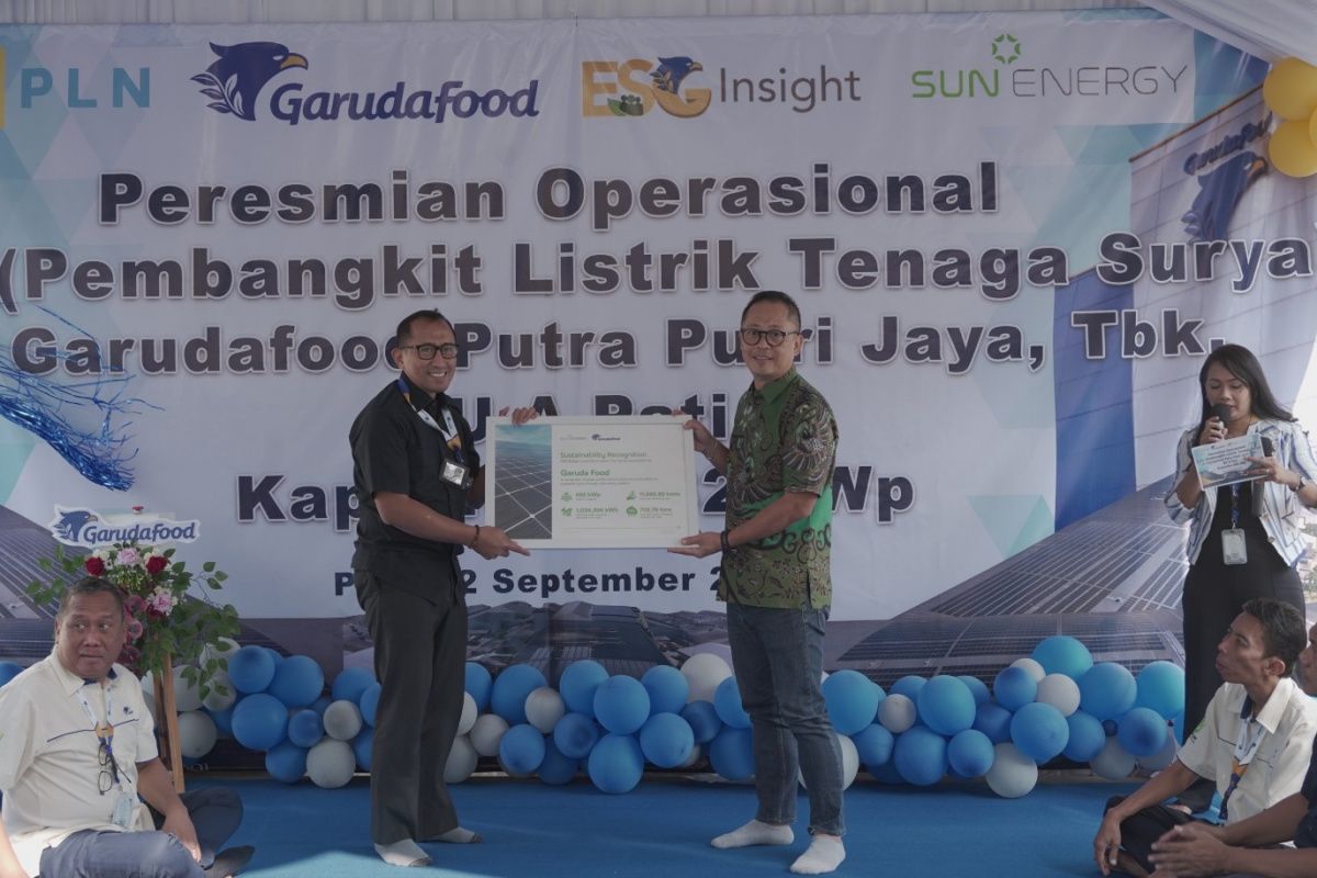 SUN Energy bekerja sama dengan Garudafood bangun PLTS Atap