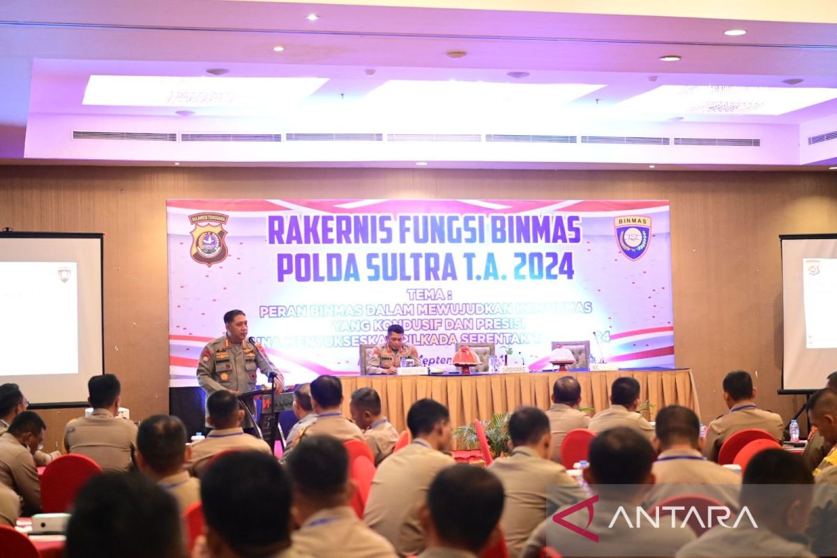 Rakernis Binmas Polda Sultra bahas strategi menjaga stabilitas Kamtibmas