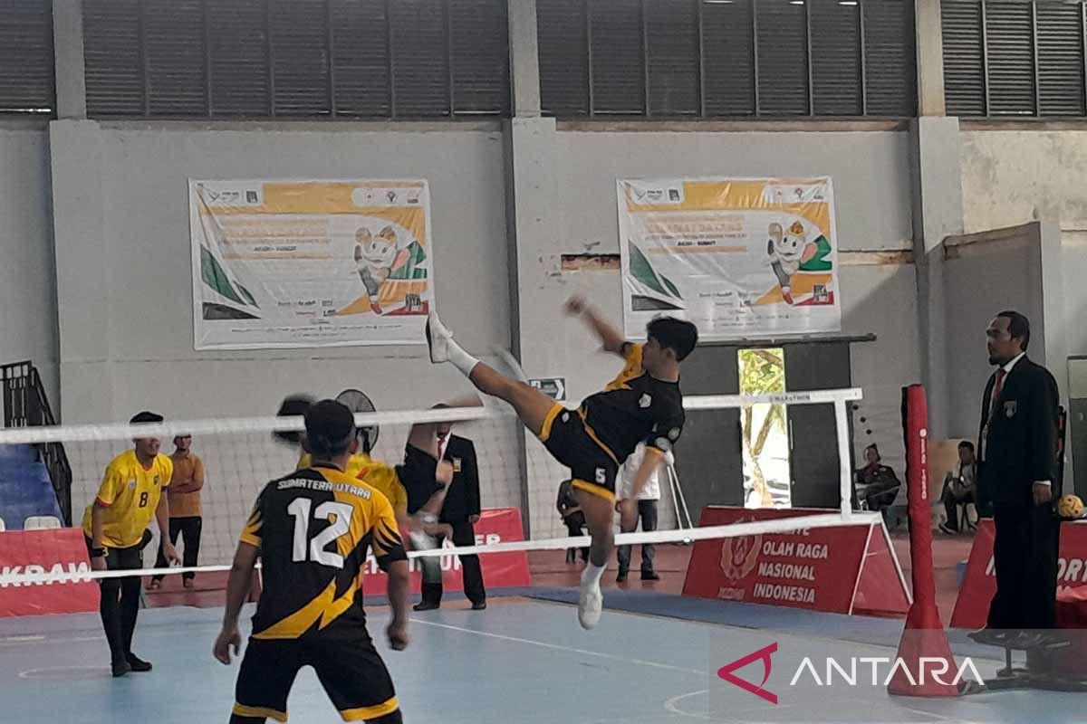 PON XXI: Aceh hadapi Sumut dalam final sepak takraw putra