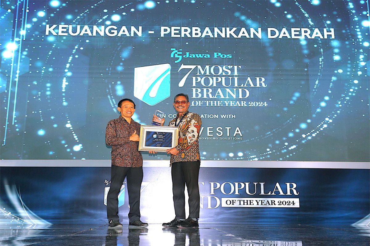 Bank Jateng raih penghargaan 7 Most Popular Branf of The Year 2024