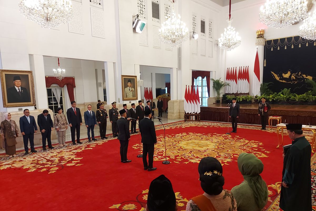 Presiden Jokowi lantik Eddy Hartono menjadi Kepala BNPT