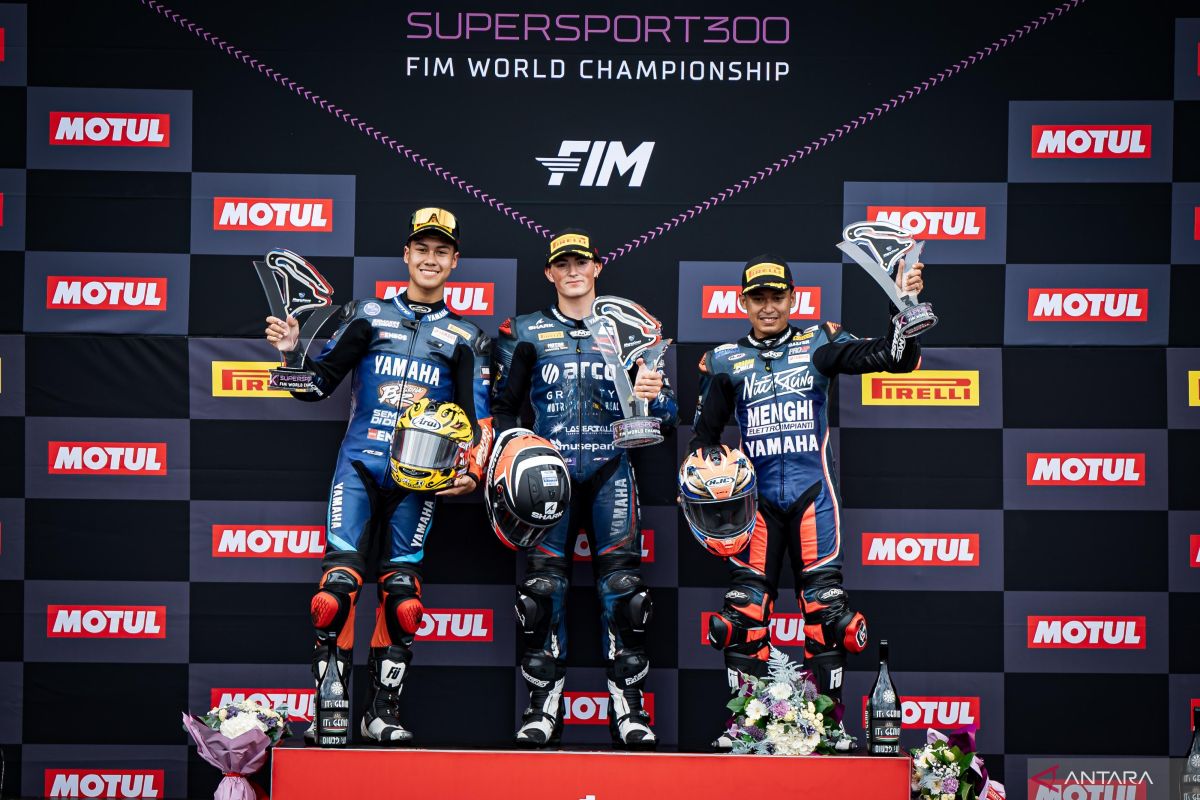 Dua pembalap Indonesia raih podium di World Supersports 300 Prancis