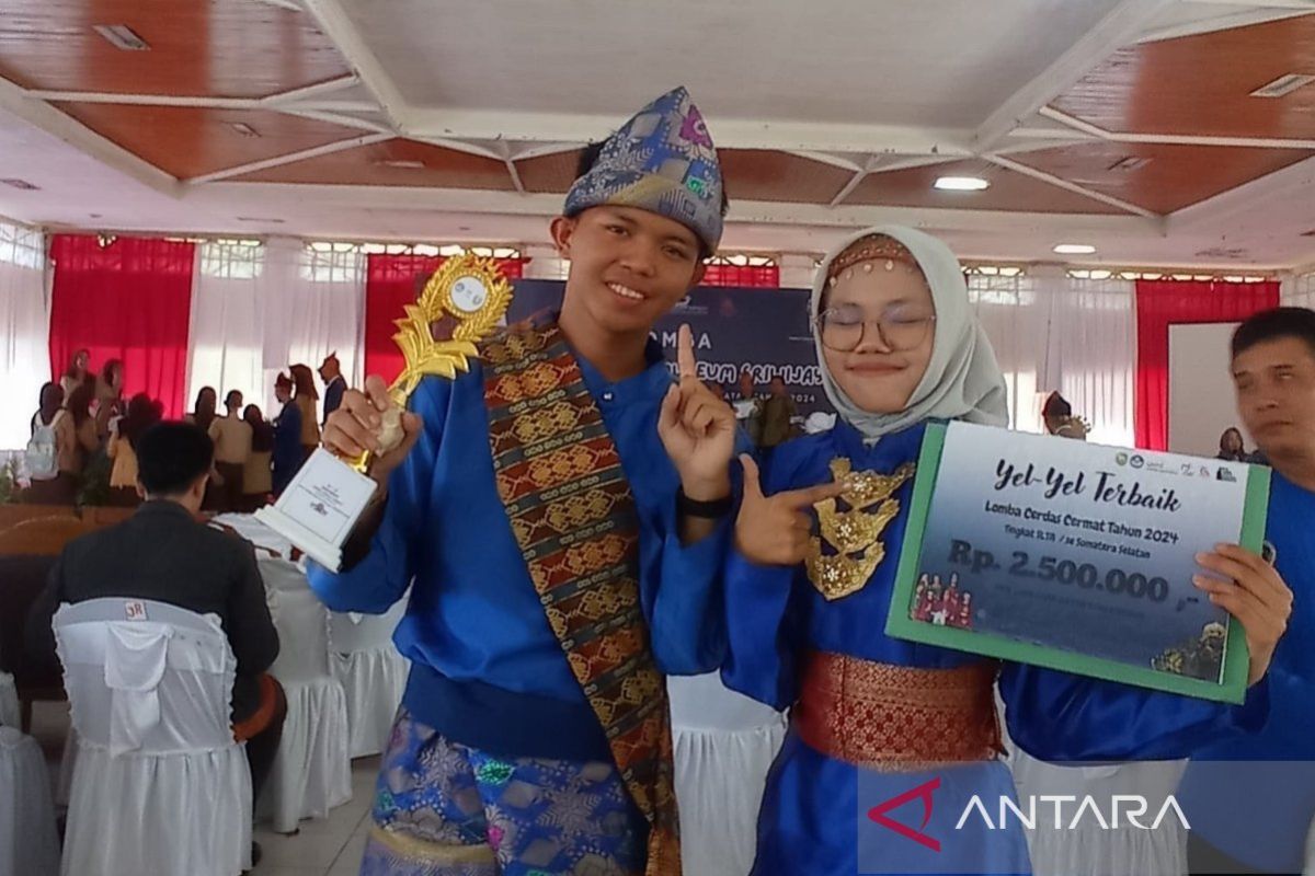 SMA Bina Jaya Palembang raih apresiasi yel-yel terbaik cerdas cermat Sumsel 2024