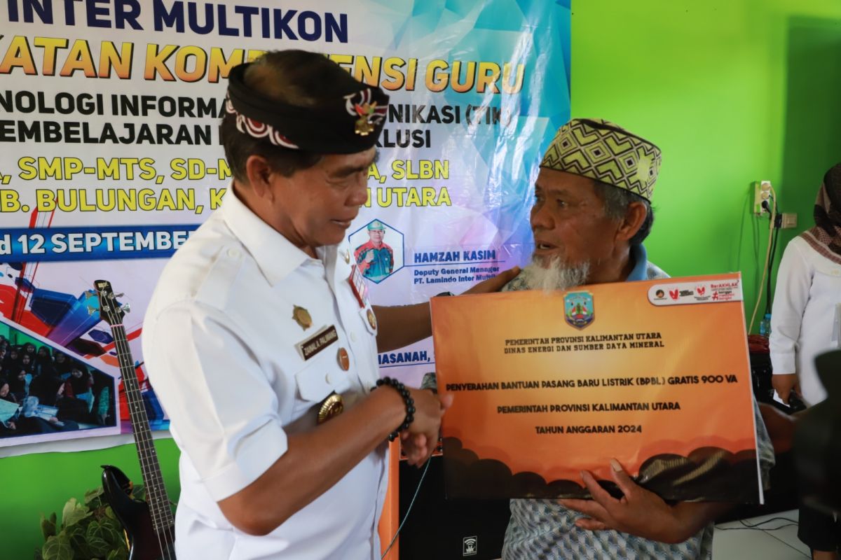 33 Kepala Keluarga di Pulau Bunyu Terima Sambungan Listrik Gratis