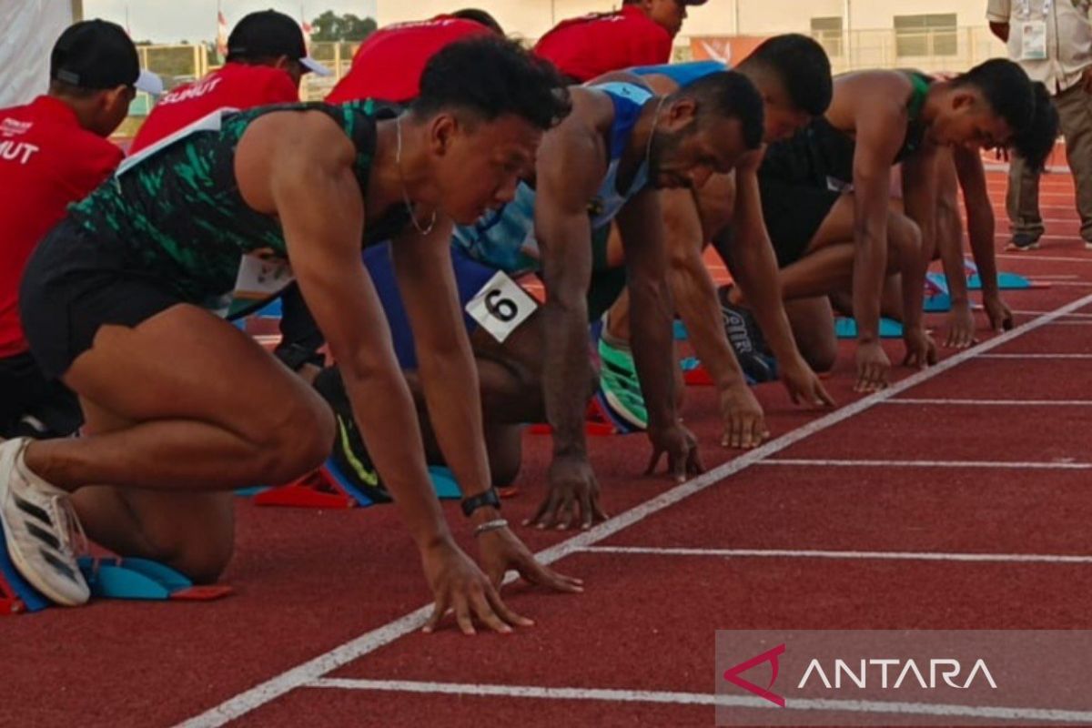 Pelari Rio Maholtra raih emas ketiga Sumsel dari lari 110 meter