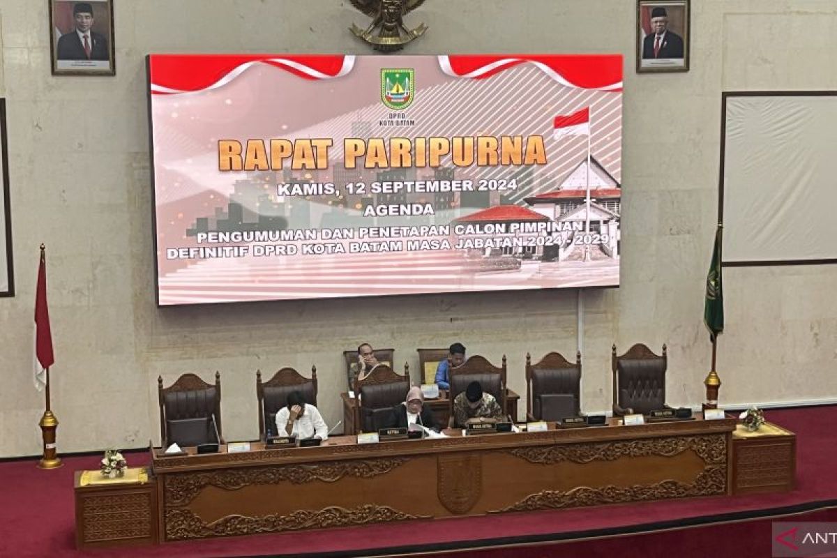 DPRD Kota Batam sampaikan usulan calon pimpinan definitif periode 2024-2029