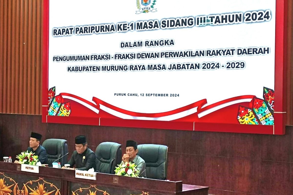 Pembentukan fraksi DPRD Murung Raya, Demokrat pilih gabung PDIP