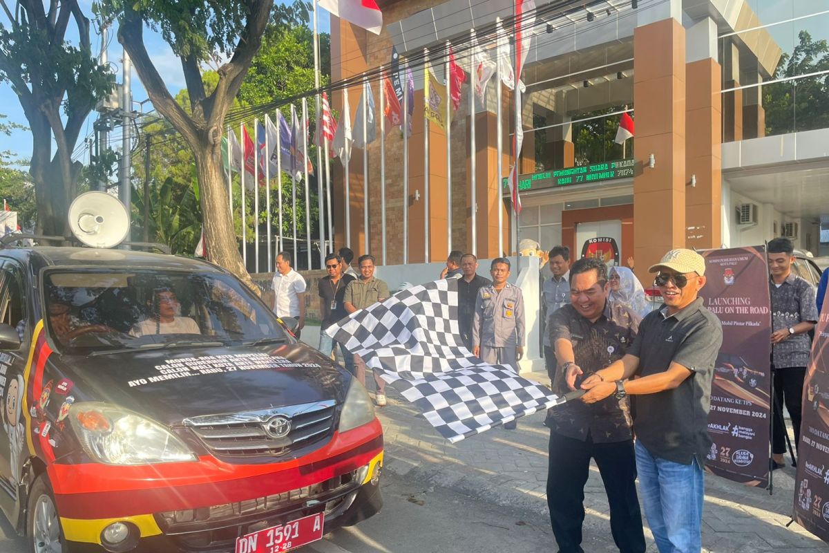 KPU Palu luncurkan mobil pintar Pemilu tingkatkan partisipasi pemilih