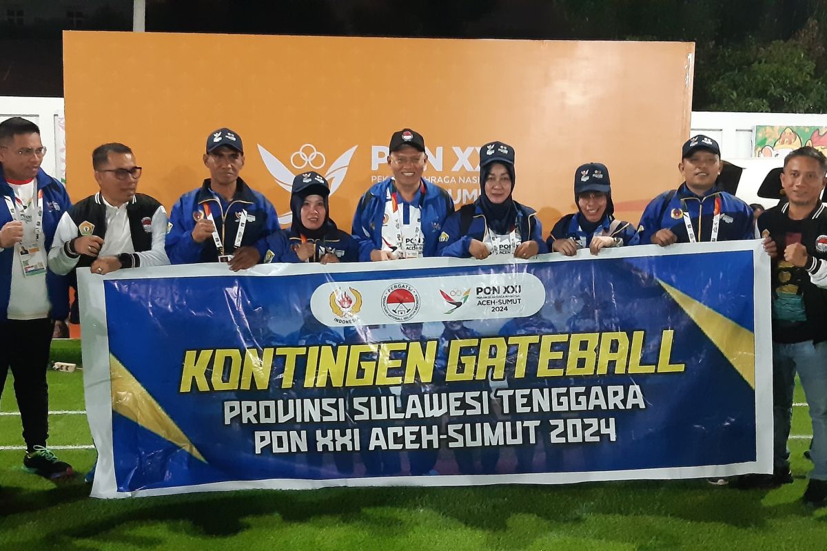 Sekda Sultra beri motivasi atlet Gateball PON XXI di Medan