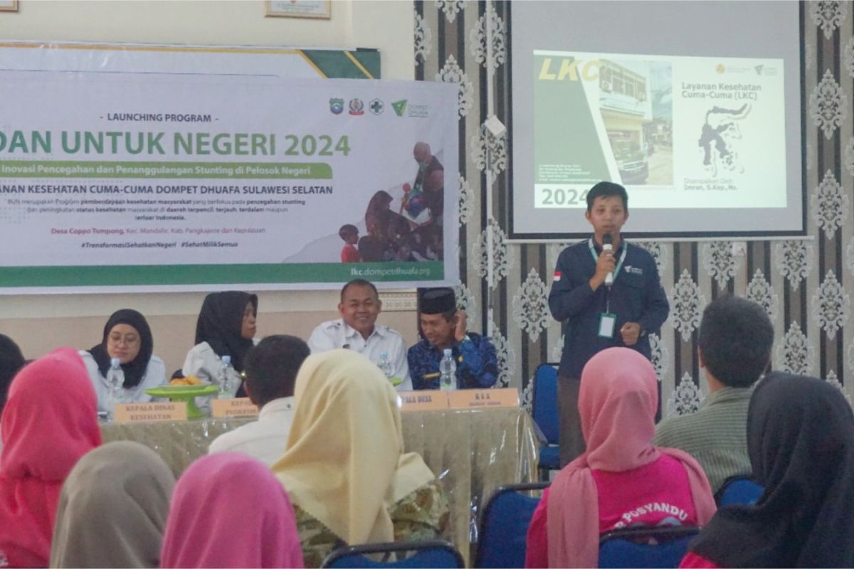 Dompet Dhuafa dan Dinas Kesehatan Pangkep luncurkan program Bidan Untuk Negeri