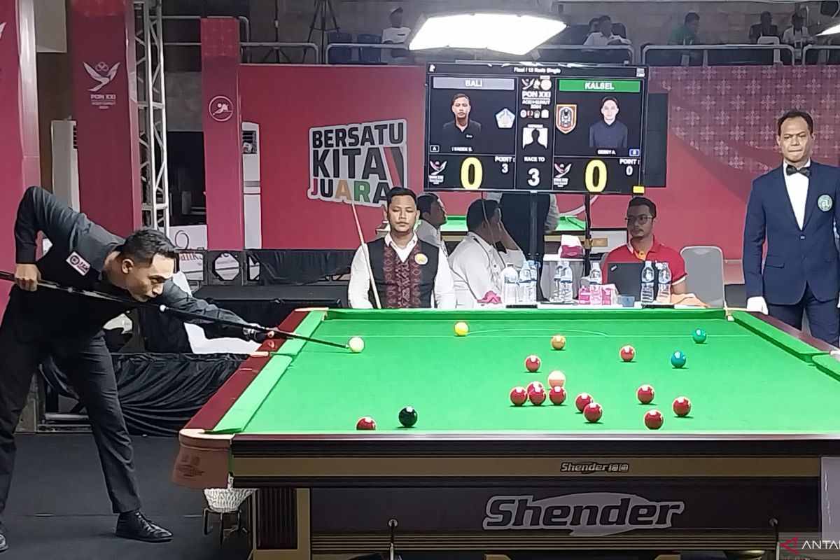 Gebby pertahankan gelar juara snooker single PON