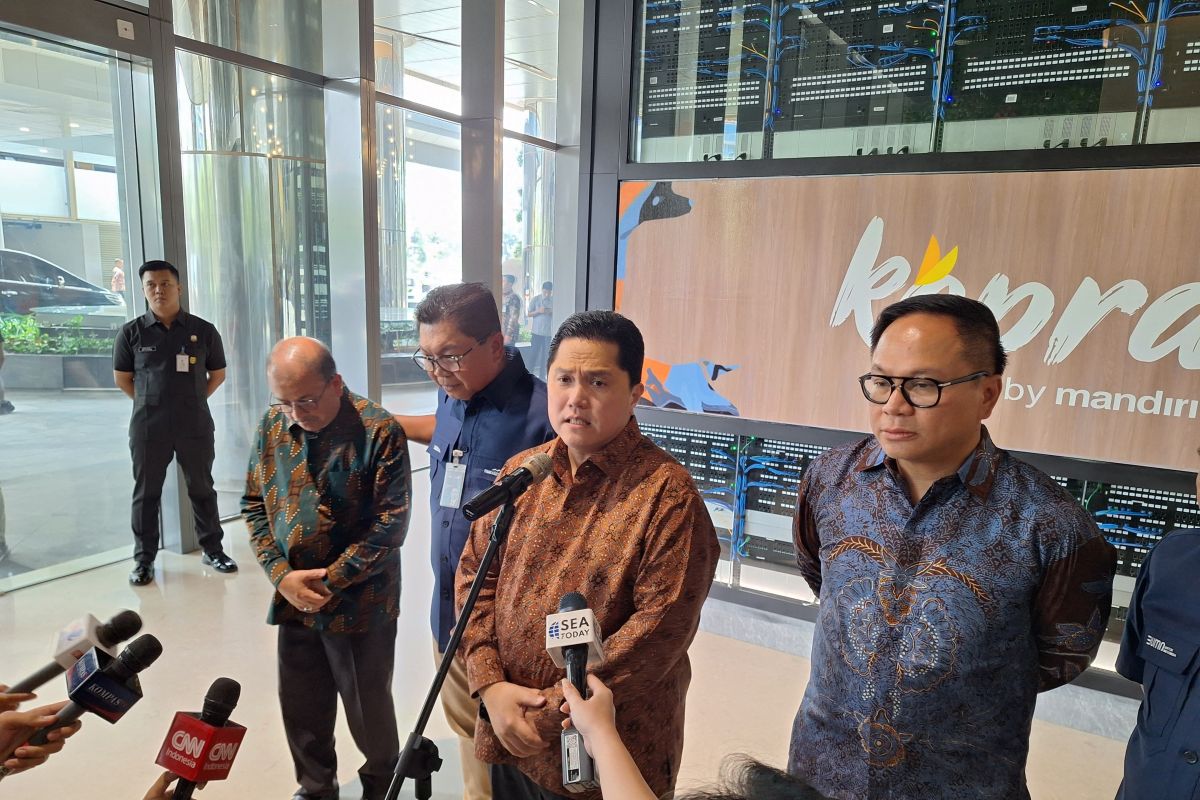 EREick Thohir resmikan kantor IT baru Bank Mandiri