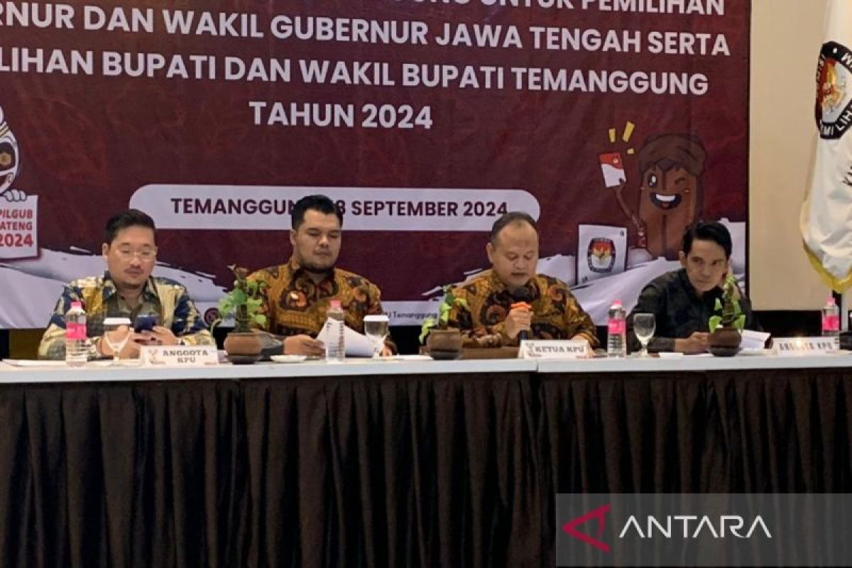 DPT Kabupaten Temanggung 620.026 pemilih untuk Pilkada 2024