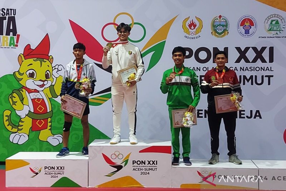 Atlet tenis meja Lampung Rafanael raih emas lewat kemenangan mudah lawan Gibran