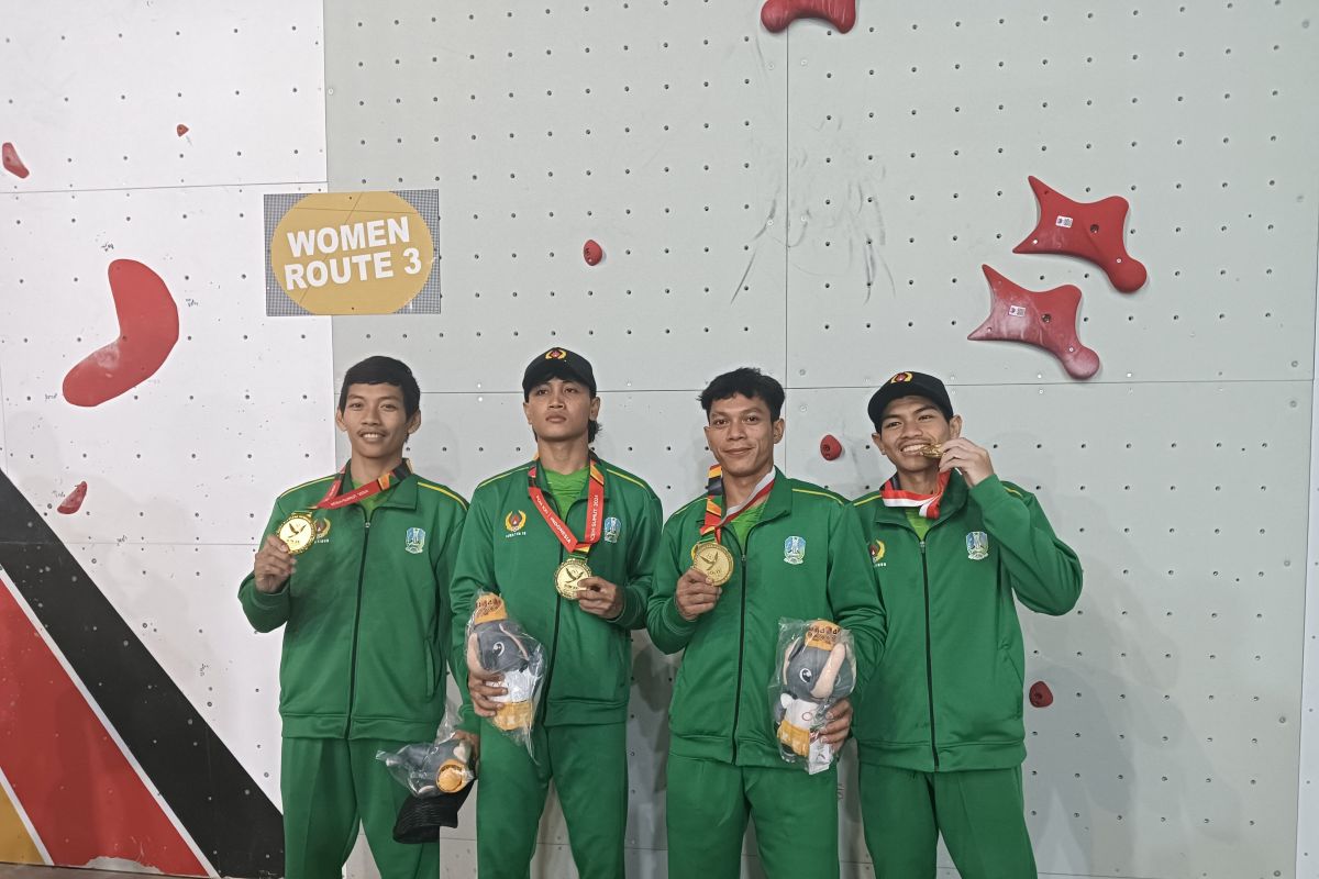 Jatim dipastikan tampil jadi juara umum panjat tebing PON XXI