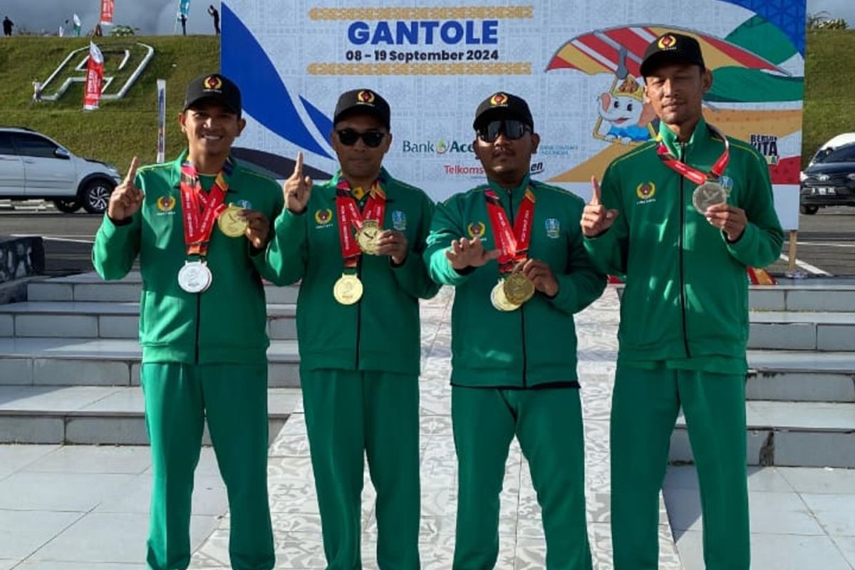 Gantole -  Jatim raih juara umum dengan lima emas