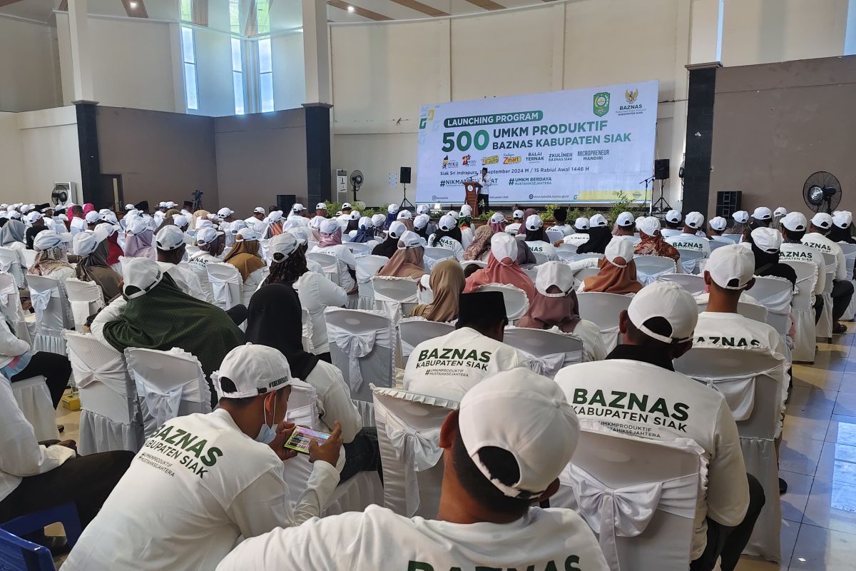 Baznas Siak salurkan zakat produktif kepada 500 UMKM senilai Rp2,7 miliar