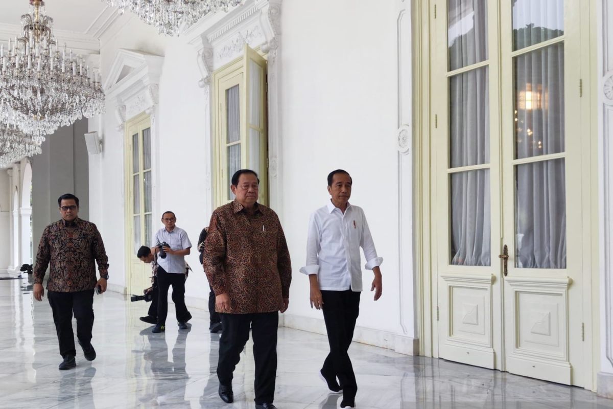 Jokowi dan SBY lakukan pertemuan dengan beri dukungan penuh pemerintahan Prabowo