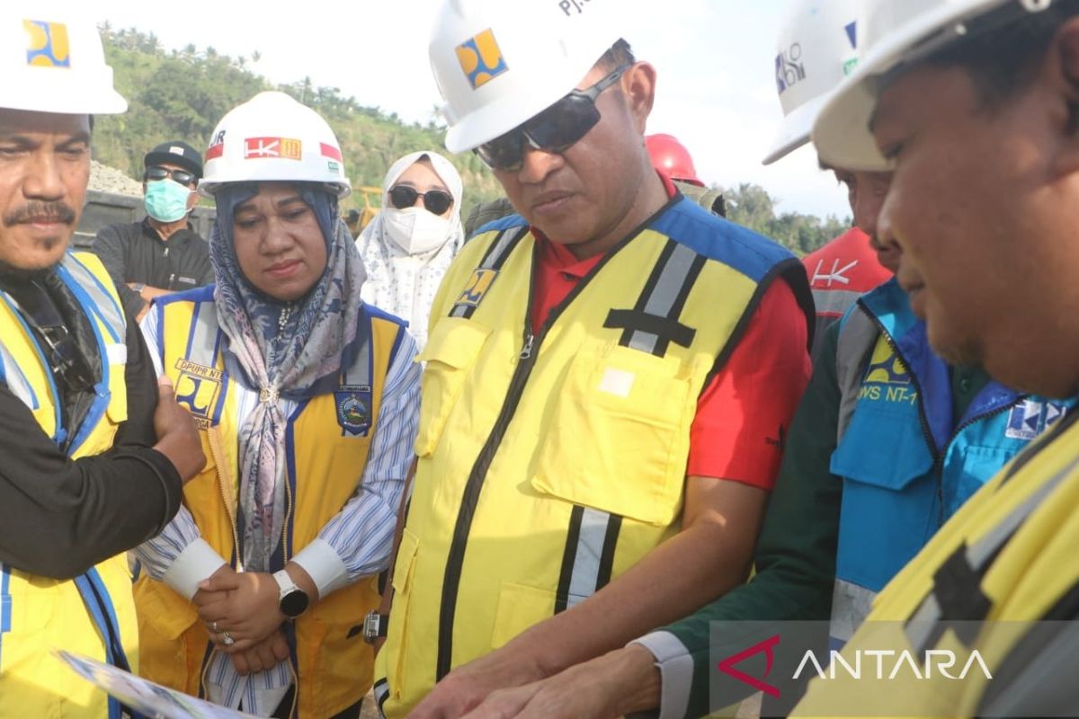 Progres pembangunan Bendungan Meninting di Lombok Barat capai 91,12 persen