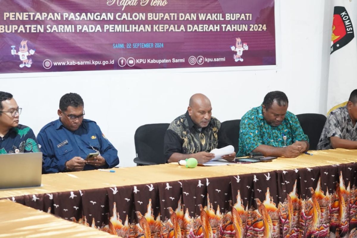 KPU Kabupaten Sarmi: DPT pilkada 2024 sebanyak 28.126 pemilih