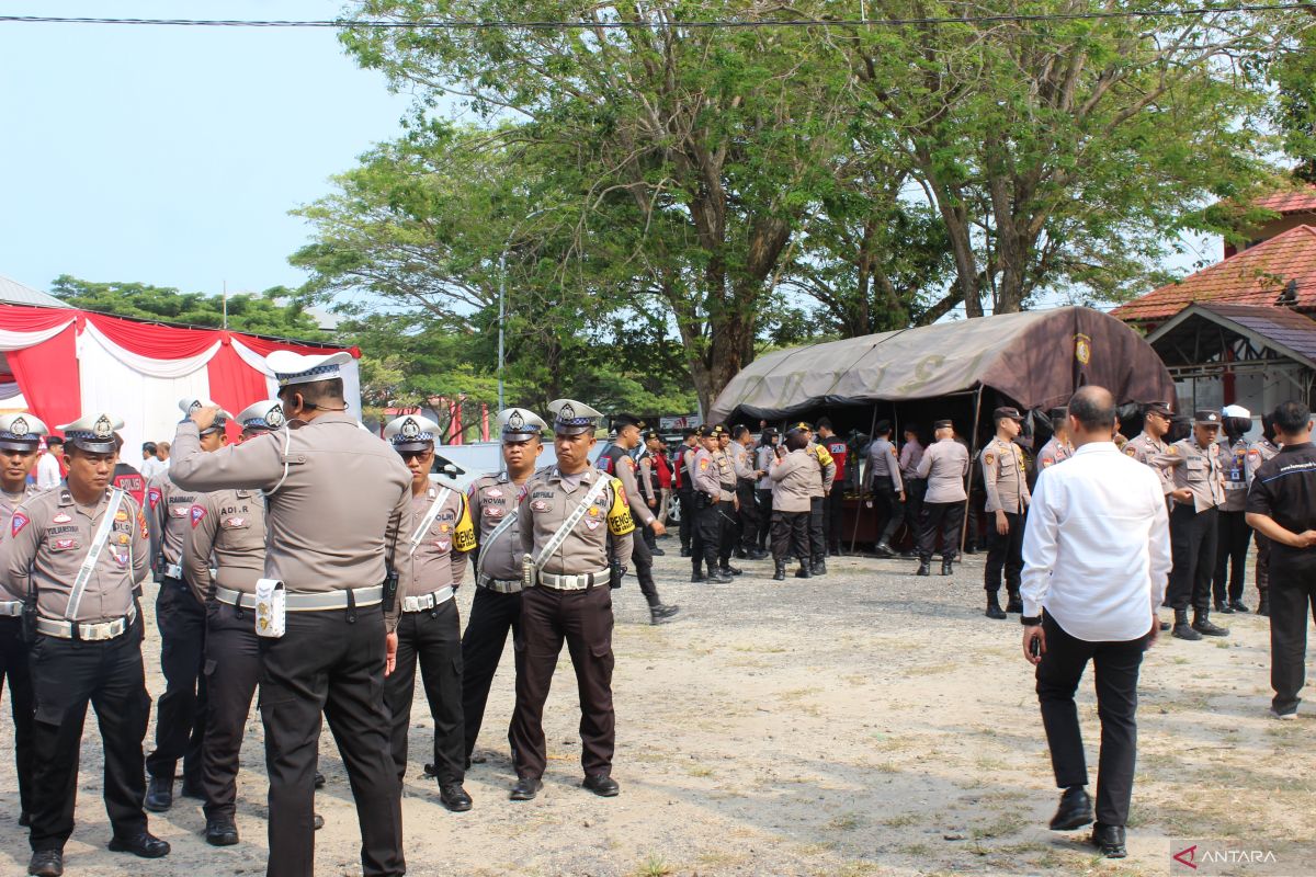 Polres Lamsel kerahkan 120 personil amankan penentuan nomor urut