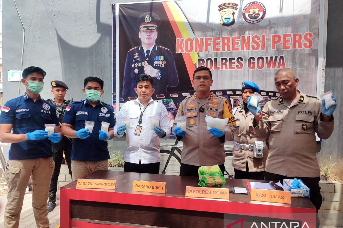 Polres Gowa ungkap peredaran sabu 1,2 kilogram