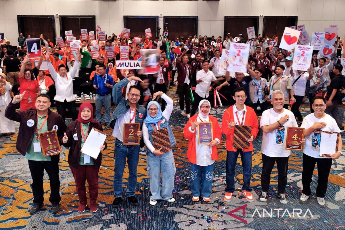 KPU Makassar tetapkan nomor urut paslon Pilkada 2024