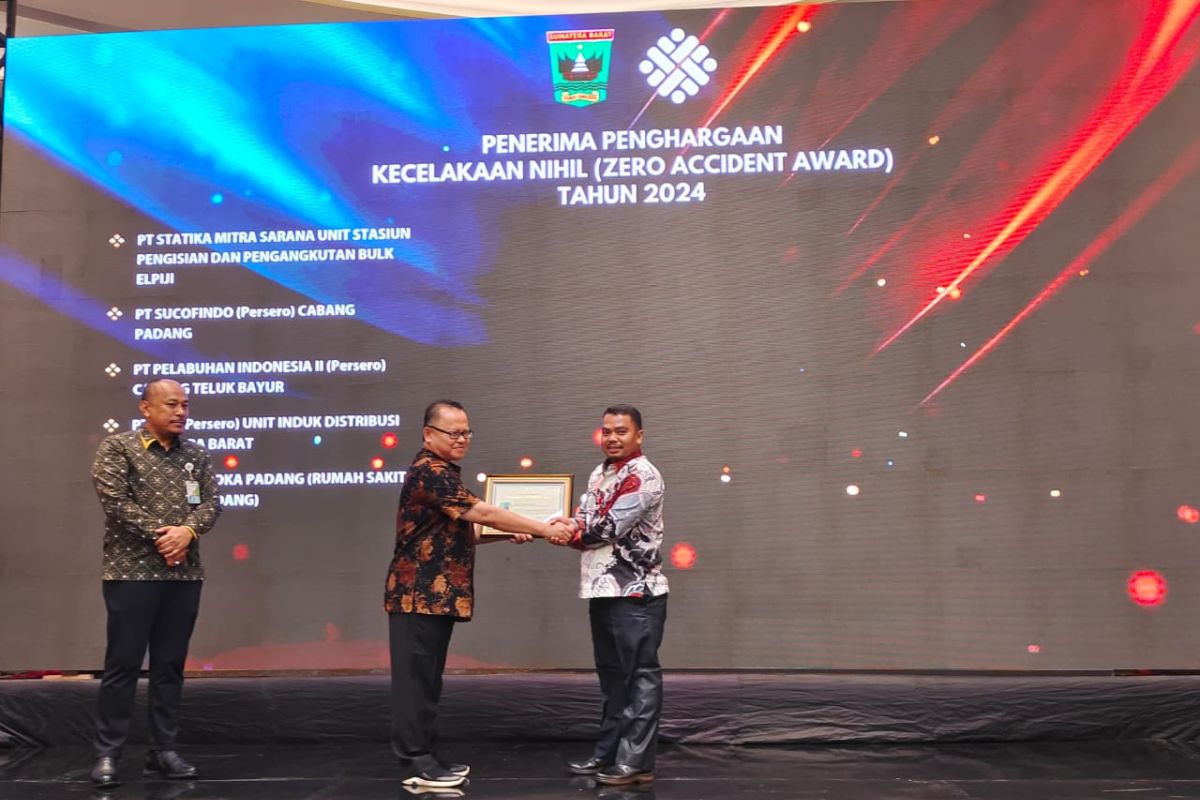 PT Agrowiratama-unit PKS kembali terima penghargaan zero accident (K3) Tahun 2024