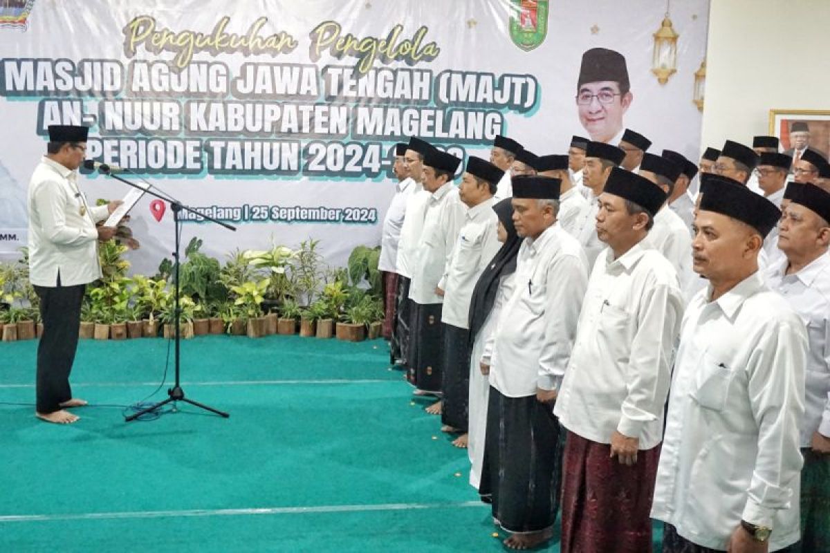 Pengelola MAJT An-Nuur Kabupaten Magelang dikukuhkan