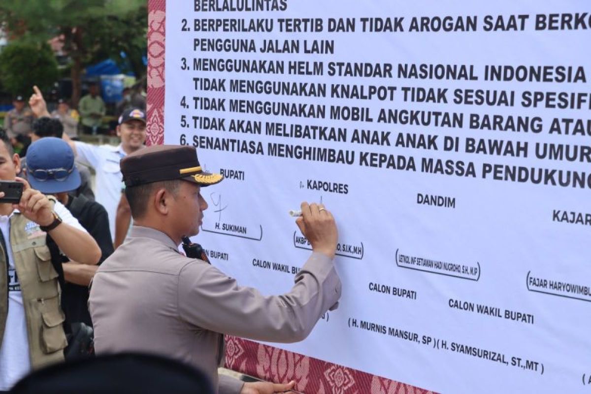 Polres Rohul dan KPU deklarasikan pilkada damai