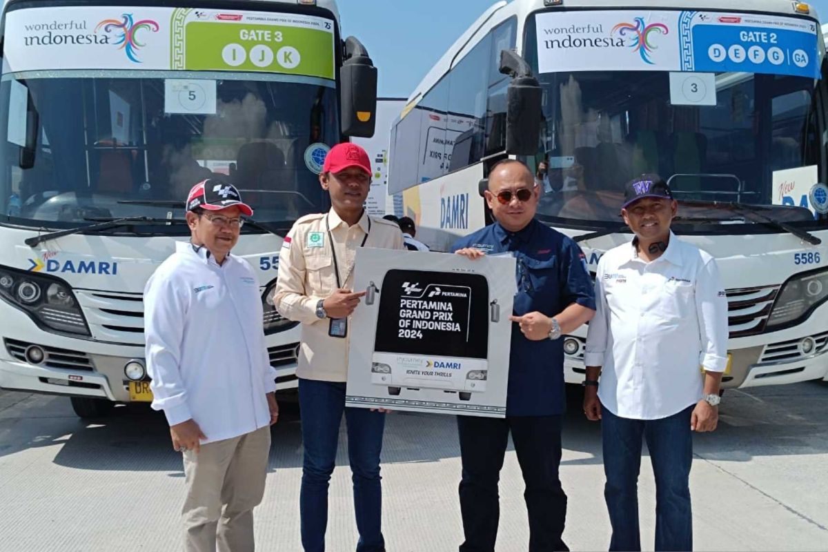 DAMRI siap angkut penonton MotoGP Mandalika 2024 dengan 161 armada gratis