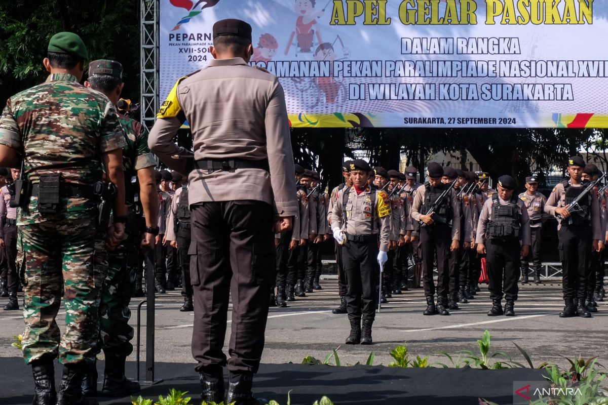 Ratusan  personel polisi amankan gelaran Peparnas Solo