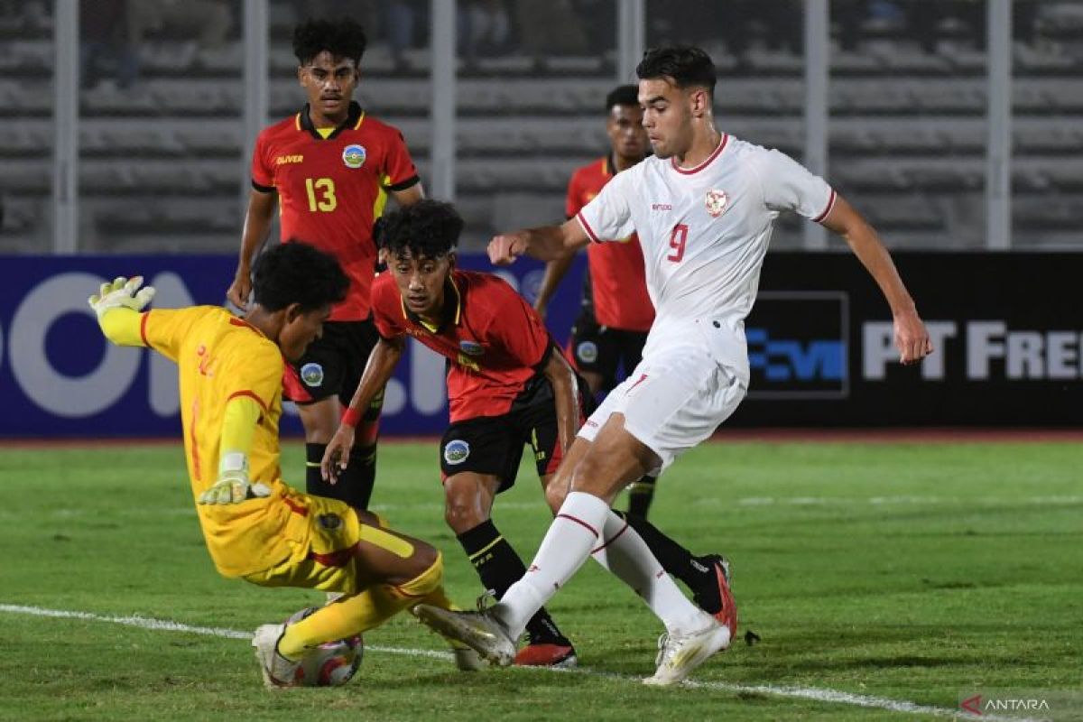 Laga kedua Indonesia menang telak atas Timor Leste