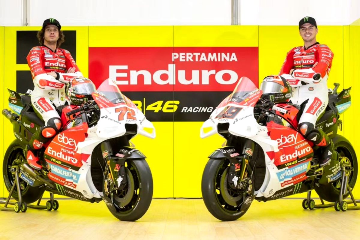 Pertamina Enduro VR46 pakai corak merah-putih di Sirkuit Mandalika