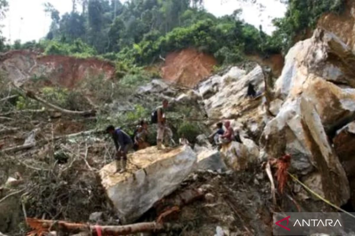 Tanah longor di Solok merupakan lokasi tambang ilegal