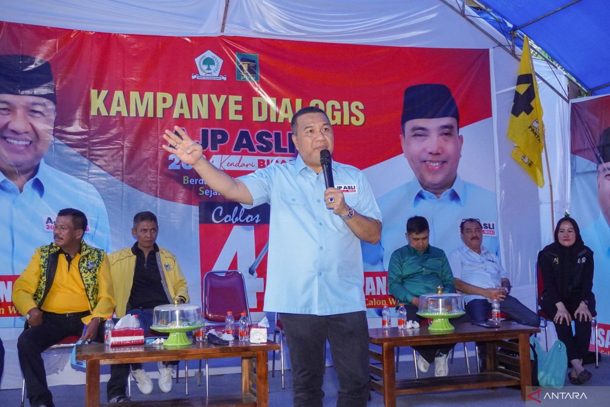 Kampanye dialogis awali paslon Walikota AJP-Asli di kecamatan Kendari