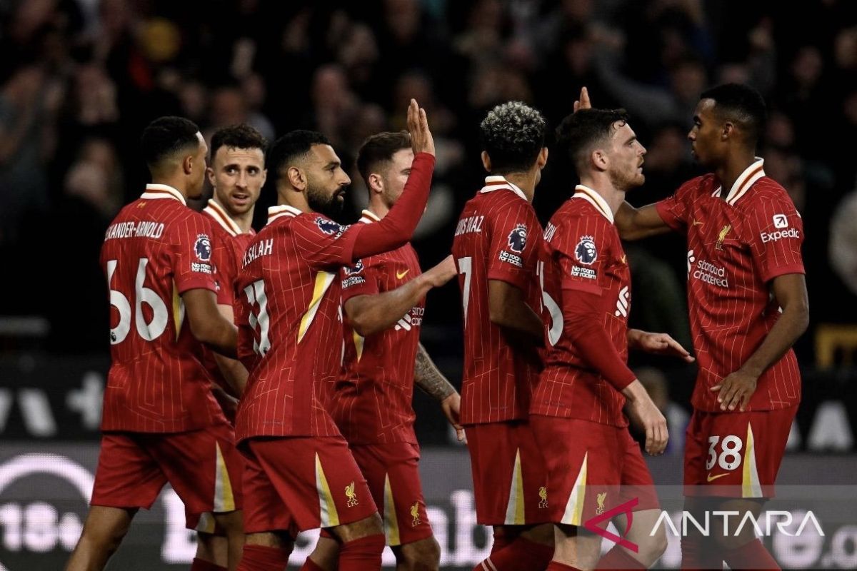 Liverpool amankan tempat pertama di Klasemen Liga Inggris