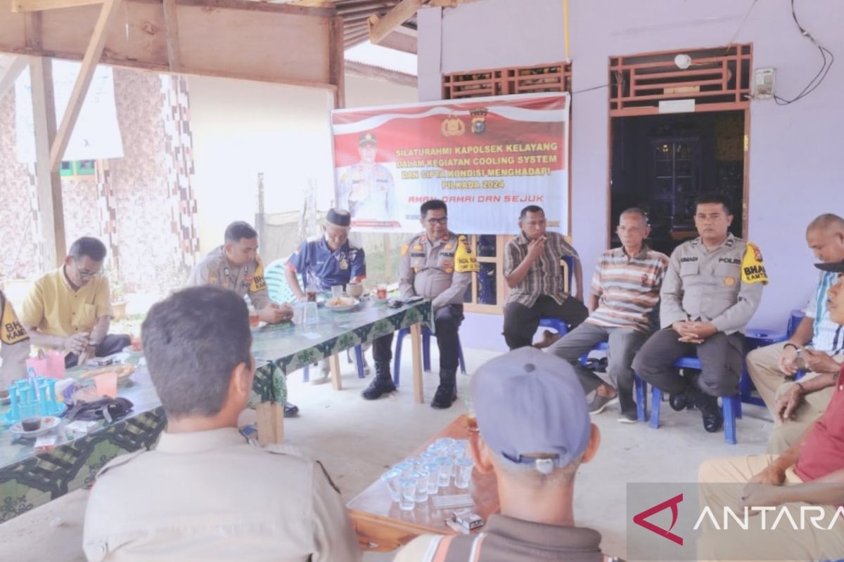 Kapolsek Kelayang ajak warga Tanjung Beludu tolak politik uang