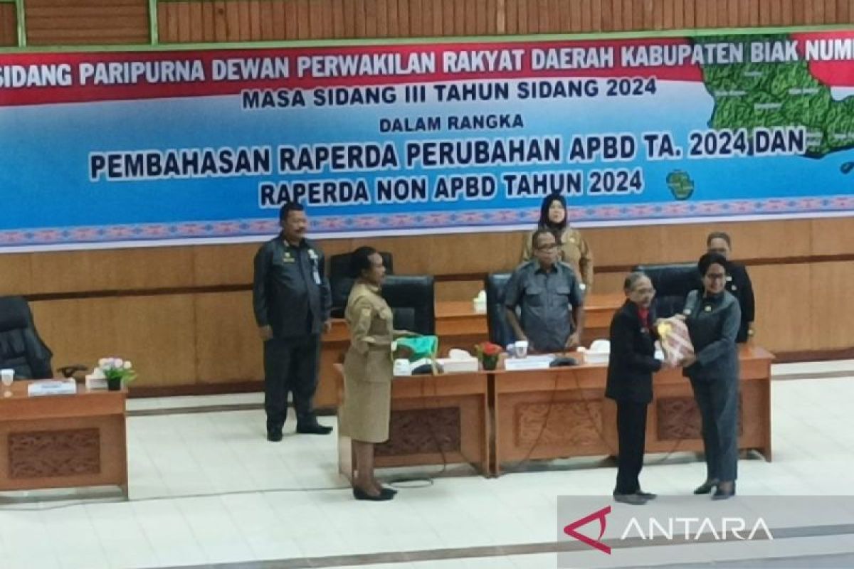 Pemkab Biak ajukan Raperda perubahan APBD 2024 bertambah Rp54,6 miliar