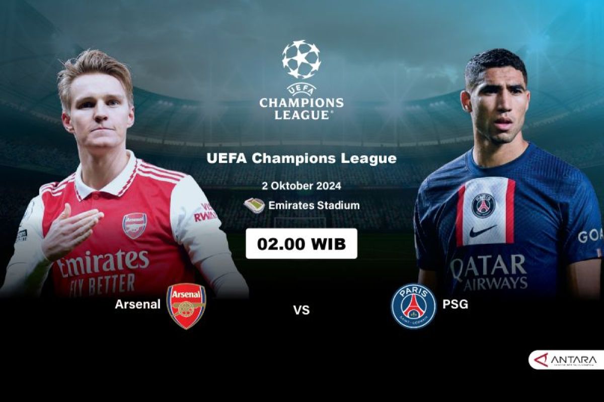 Prediksi Arsenal vs PSG, skor, head to head dan susunan pemain