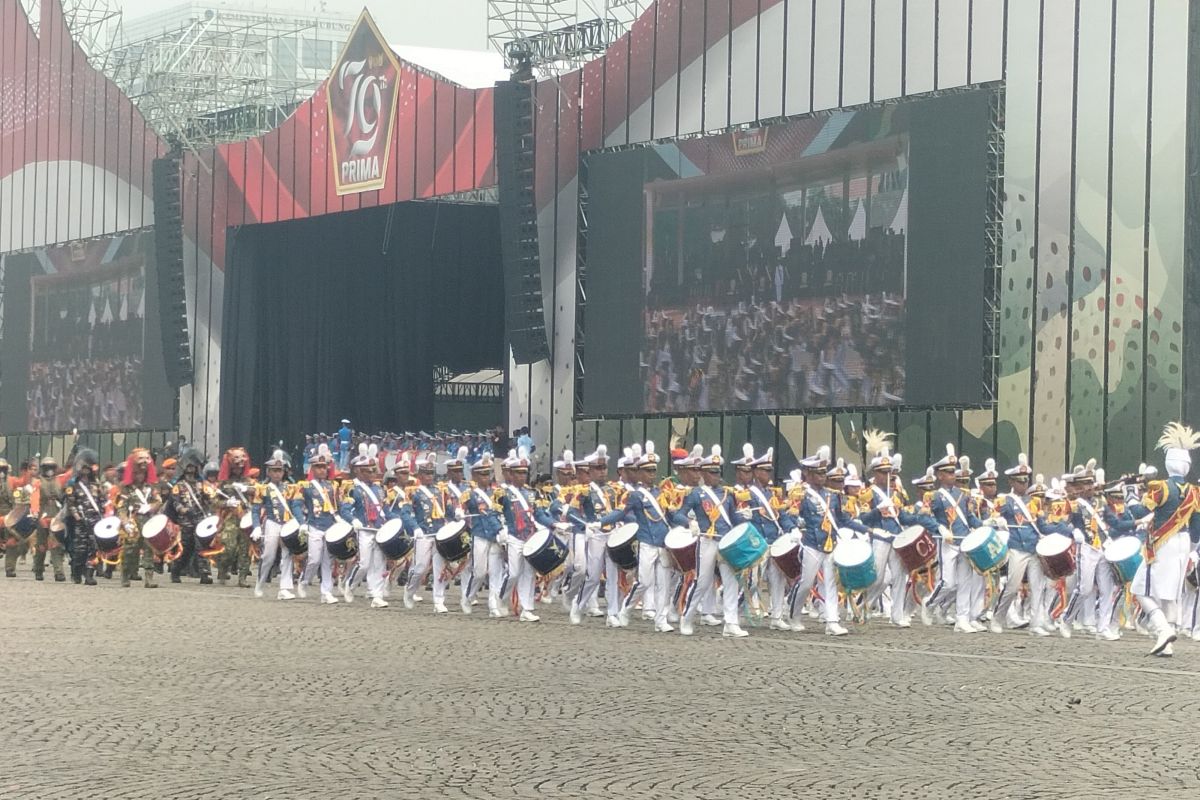 TNI gelar gladi bersih acara HUT ke-79 di Monas