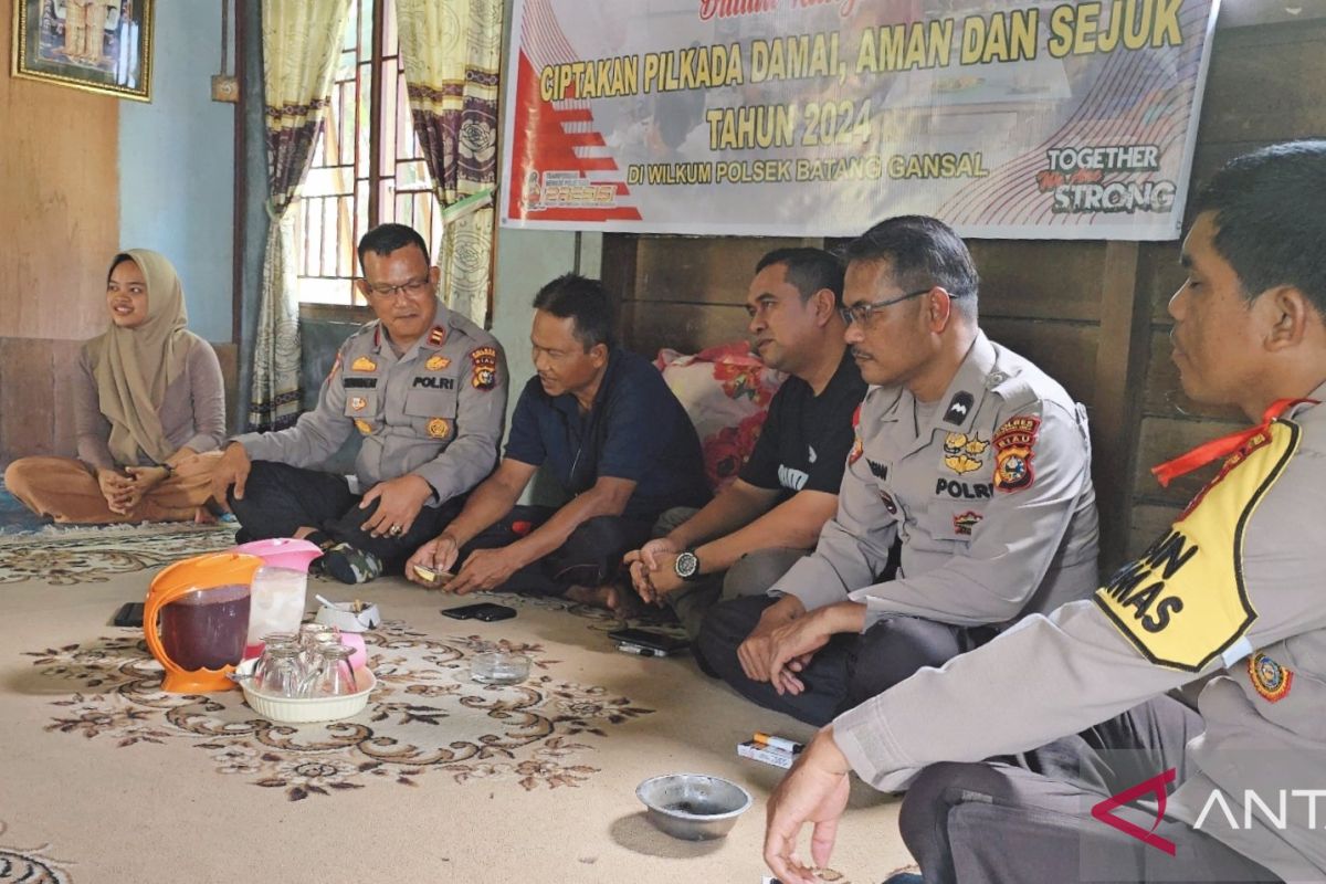 Tokoh Melayu dukung Polsek Batang Gansal sukseskan Pilkada