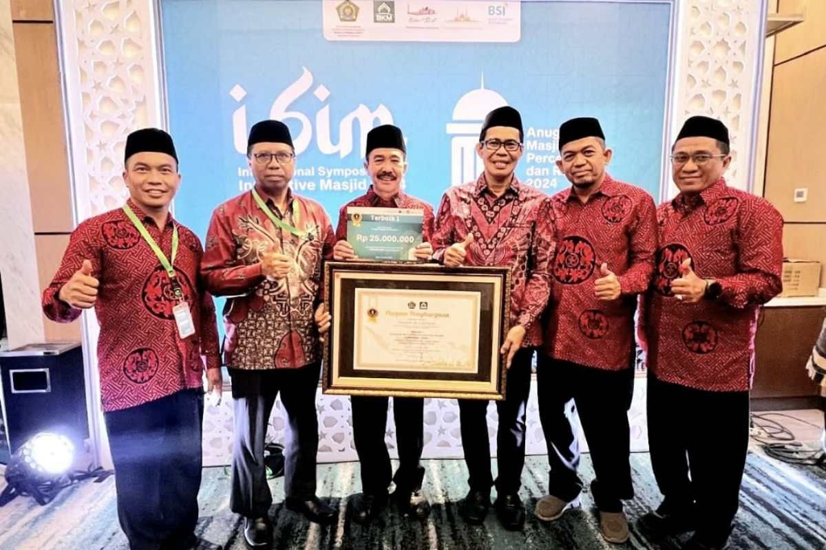 Masjid Al-Ukhuwah Sorowako Sulsel raih penghargaan terbaik I Kemenag RI