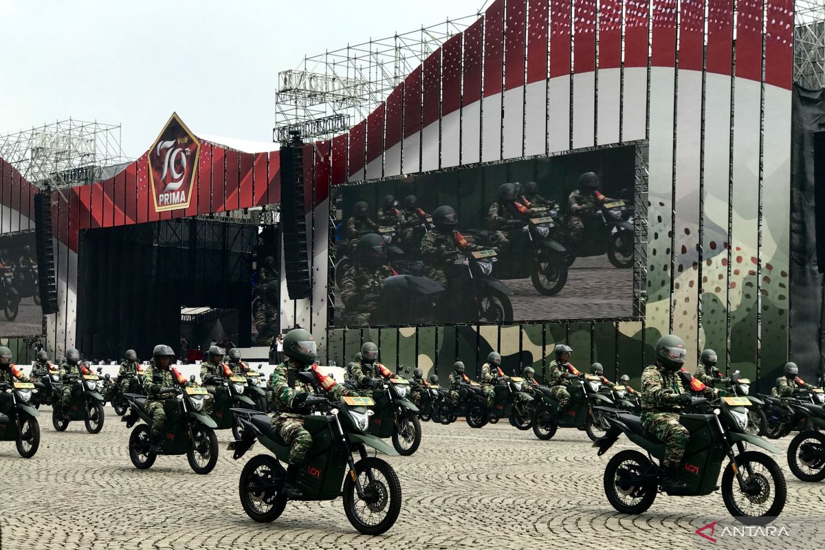 TNI tampilkan desain panggung seperti Istana IKN