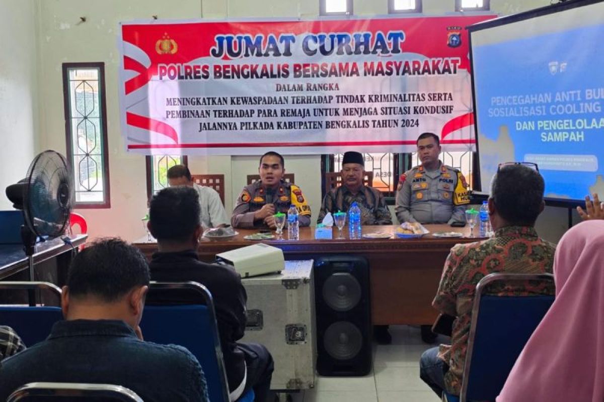 Tampung aspirasi masyarakat, Polres Bengkalis gelar Jumat curhat