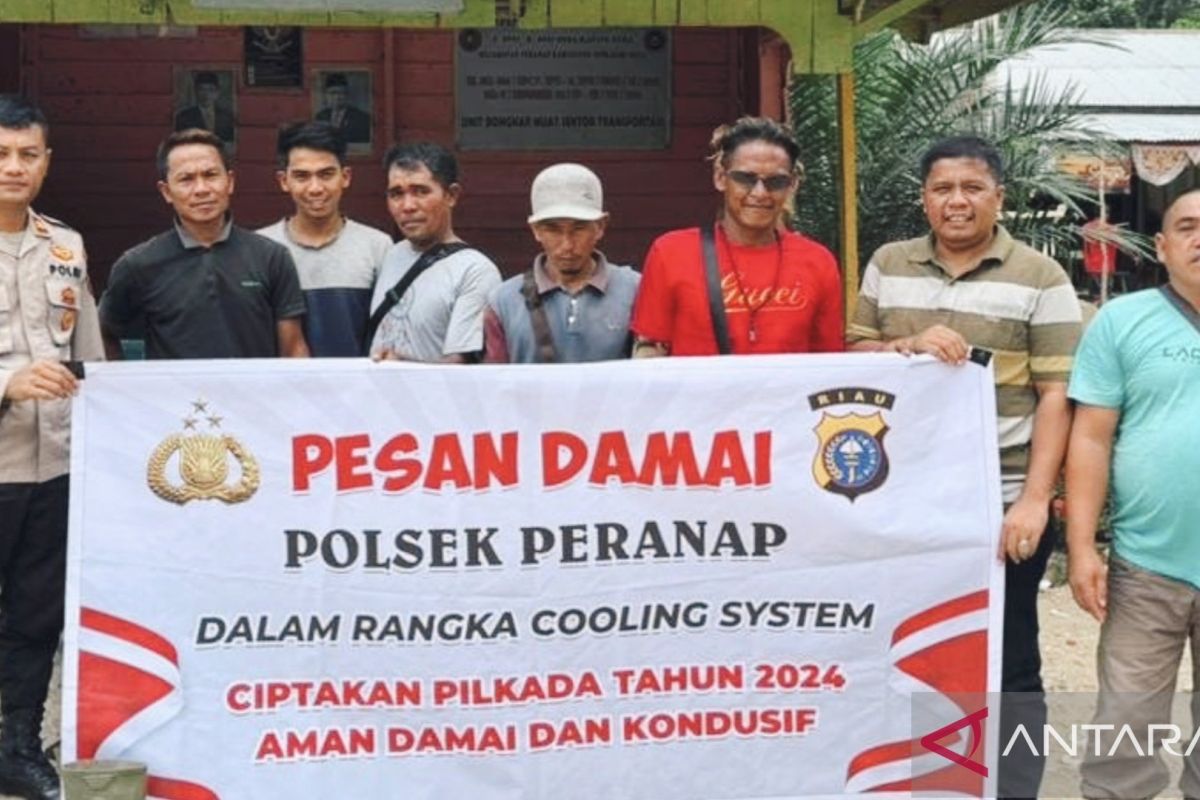 Kapolsek Peranap cooling system kepada pengurus SPTI